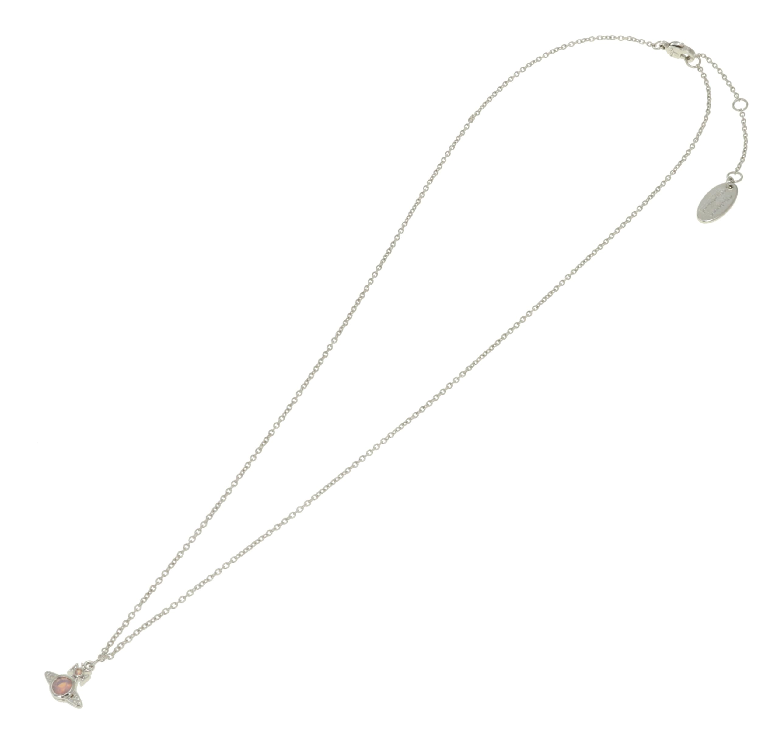 Vivienne Westwood｜ (LONDON ORB PENDANT (63020278 02P549 London Orb Pendant - Silver/Milky Peach - 63020278-02P549