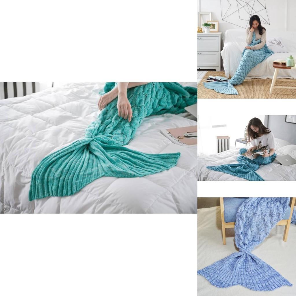 Mermaid Tail Throw For Bed And Lounge With Soft Acrylic Fabric And Stylish Pattern