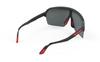 Rudy Project Spinshield Air Sports Black Sunglasses, Matte/Multi-Laser Red, SP843806-0002
