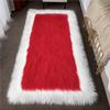 New Wave Faux Wool Rug: Bedroom, Living Room & Bay Window Mat with Long Pile