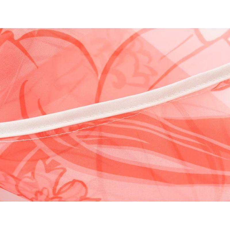 Kaslead New Arrival Women's Clothing Fashion Style Fashion Organza Positioning Print Sheer Long Sleeve Dress