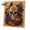 Reusable Halloween Craft Supplies Ghost Faux Pearl Art DIY Kit, Spooky 3D Bead Festive Kit Painting Crafts, Gothic Wall for Adults Beginners Realistic