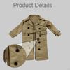 1/ Figure Cappotto da Trincea 6 pollici Abbigliamento Maschile Femminile Abbigliamento in Miniatura Vestire Bambola Mobile