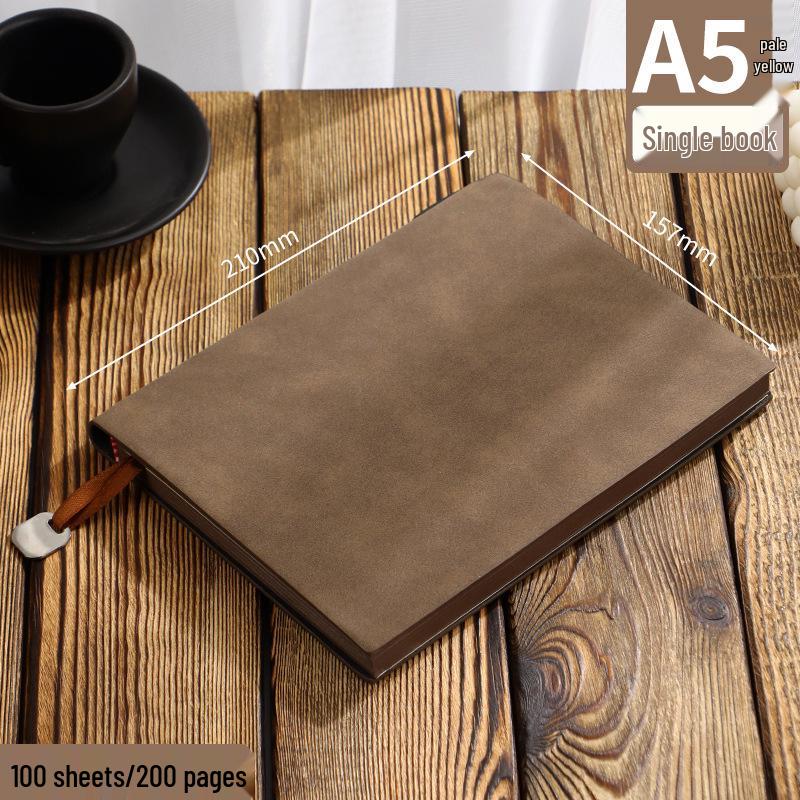 A5 Sheepskin Leather High-End Notebook with Thickened Dowling Paper