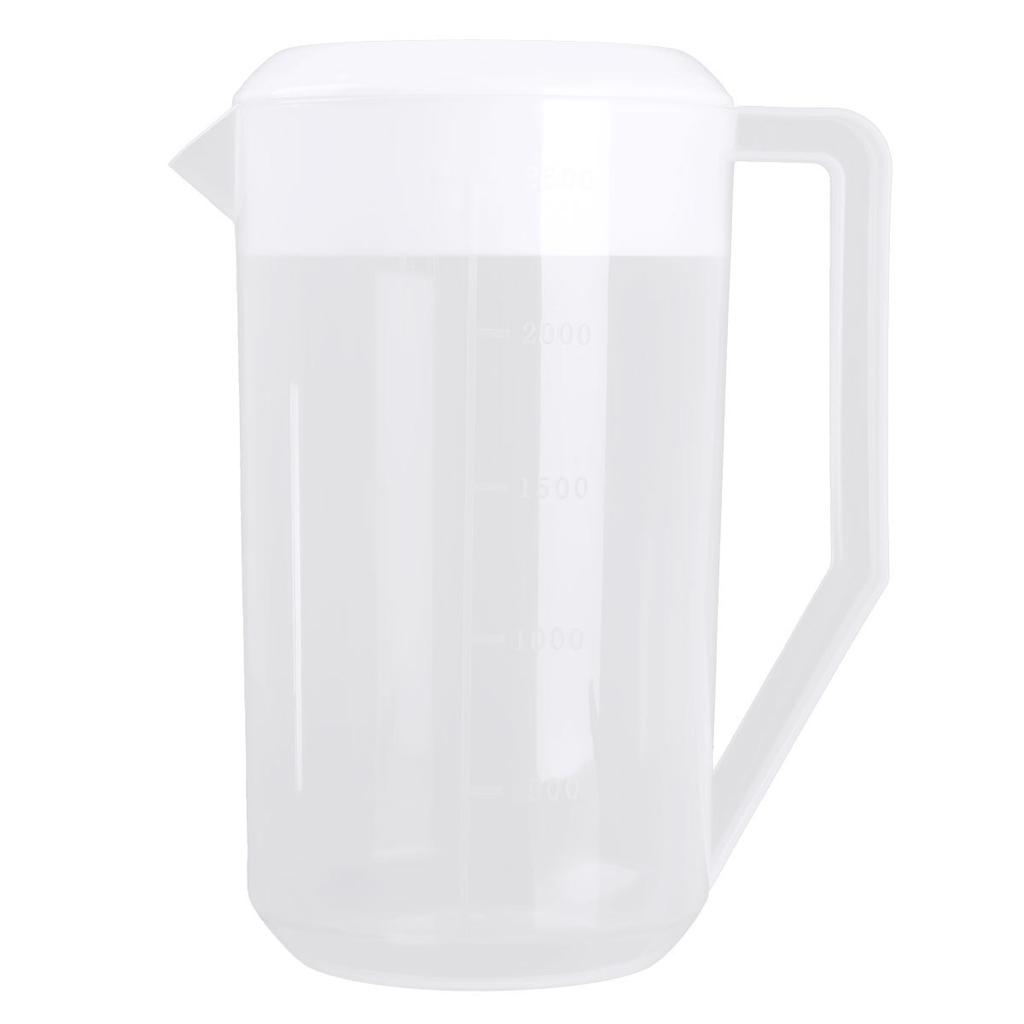 1500/2000/2500ml Waterkan Plastic Maatkan Waterketelkan met Deksel Handvat