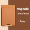 Magnetic Leather Wallet Card Stand for iPhone 17 16 15 14 Pro Max Samsung S25 S24 S23 Ultra for Magsafe Bracket Holder Bag
