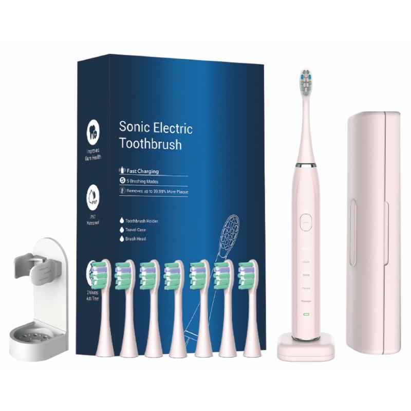 Electric Toothbrush English Neutral Acoustic Wave Scanning Wireless Replaceable Brush Head