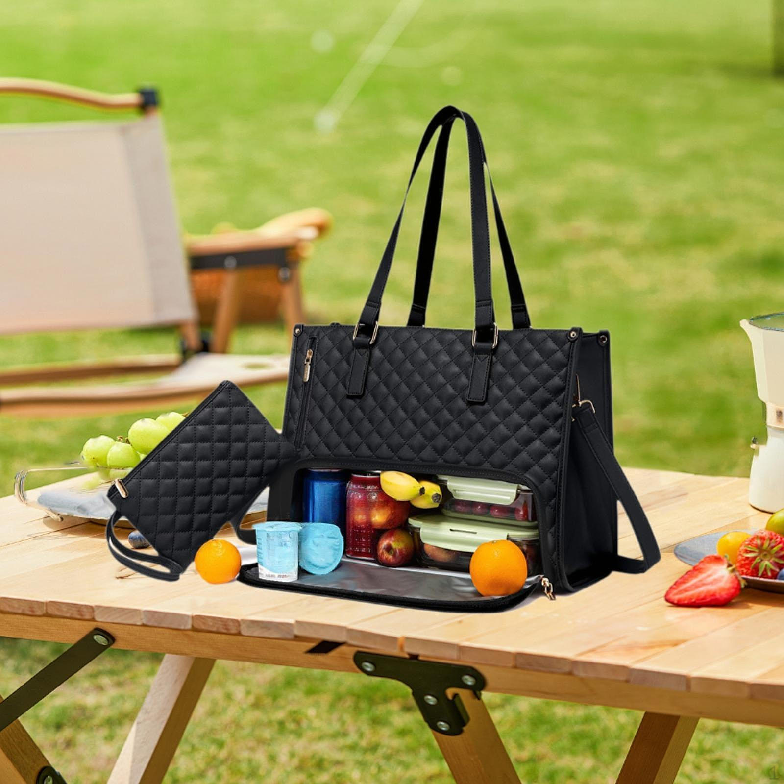 

Bag for Women Collage. Picnic, Office Work чорний