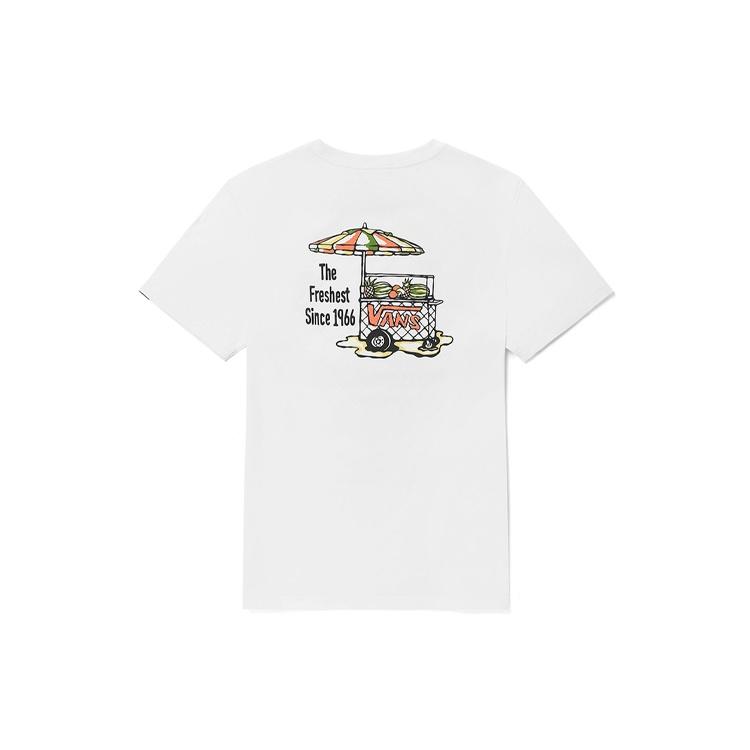 Vans Funny Printing Sports Round Neck Short Sleeve Unisex White Men s VN0A5F3LWHT XXL