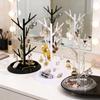 1pc Detachable Jewelry Storage Rack Plastic Creative Tree Shaped Decoration Hanging Necklace Bracelet Ring Earring Organizer