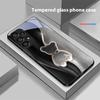 Trompe L'oeil Bear For Samsung Galaxy S10 20 Plus 21 FE 22 23 24 FE 25 Ultra Black Tempered Glass Phone Case Hard Shell