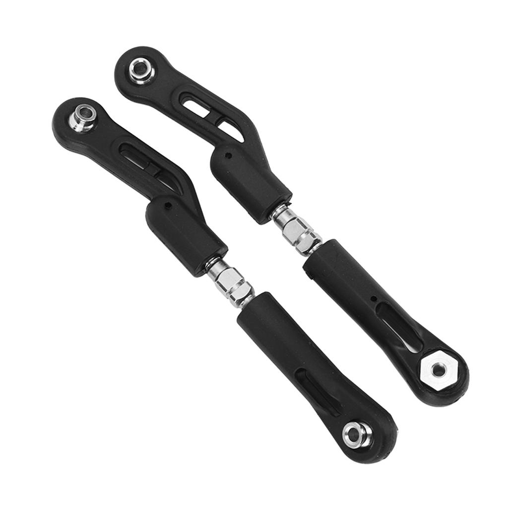 2Pcs RC Rear Upper Tie Rod Wear Resistant Lightweight RC Steering Pull Rod for ZD Racing 1/8 Car Black