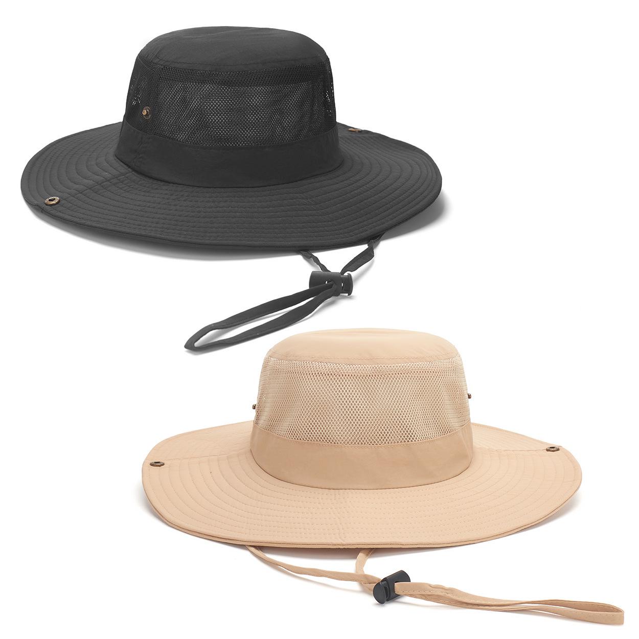 

2022 Outdoor Hiking & Fishing Mesh Sun Hat - Unisex Breathable Sunscreen Hat чорний