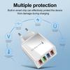 Fast Charging USB Multi-Port Power Adapter, 4-Port Wall Charger for Smartphones and Tablets with Quick Charge 3.0