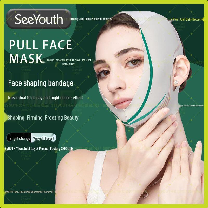 SEEYOUTH Moon Shadow V-Line Face Lift Bandage - Slimming, Firming, and Reducing Nasolabial Folds. V-Line Device with PE Bag