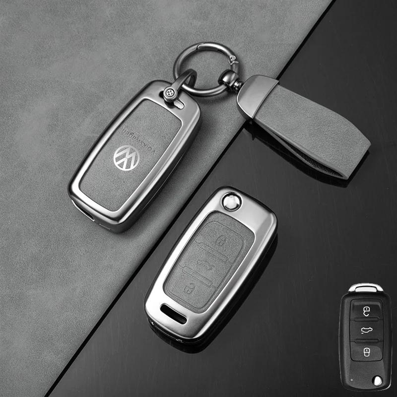 VW GTI GOLF 2026 Hot For VW VOLKSWAGEN Zinc Alloy Car Remote Key Case Cover Shell For Volkswagen VW Polo Golf Passat Tiguan Beet