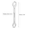 1/2pcs Thin Open End Wrench 5.5-32mm Metric Sandblasting Plated Stainless Steel Double Ended Slim Spanner for General Repairs