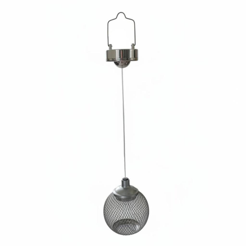 Solar Firefly Hanging Lamp Waterproof Hanging Solar Firefly Lamp Hollow Metal Lantern Weather Resistant Outdoor Lighting