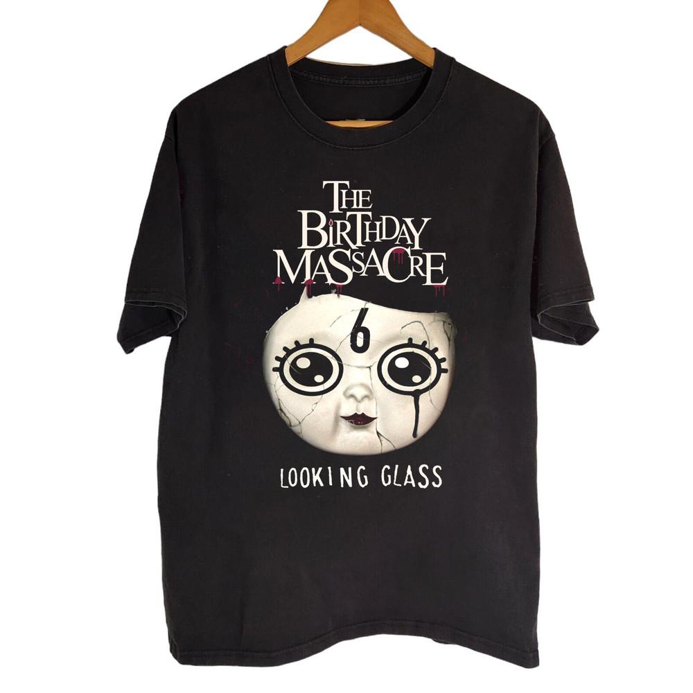 The Birthday Massacre - Looking Glass Black Все размеры   OM226 Унисекс Футболка XXXL