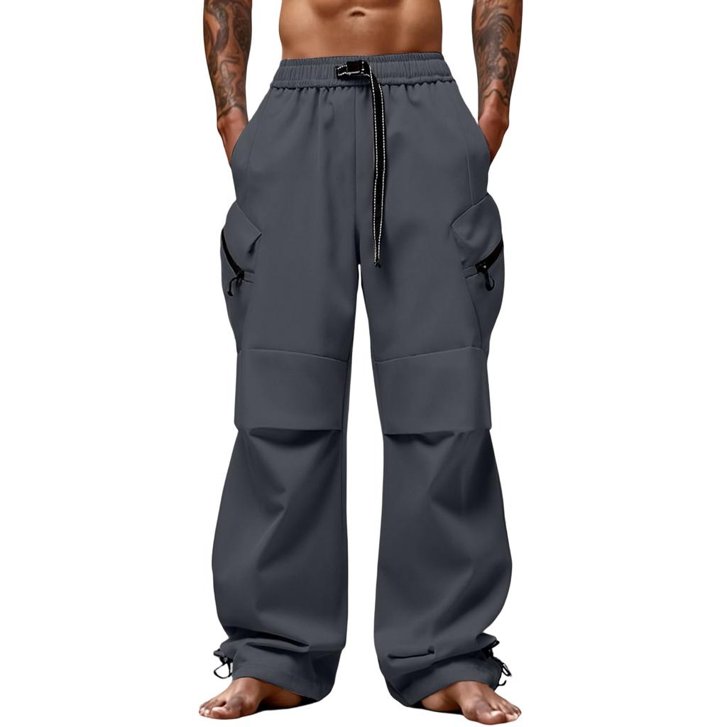 Men's  Outdoor  Sports  Loose  Big  Pocket  Workwear  Trousers