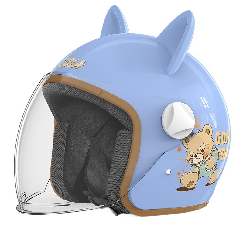 

Шлем для электромобиля мужской и женский аккумуляторный мотоциклетный осенне-зимний головной убор универсальный для всех сезонов 3/4 helmet