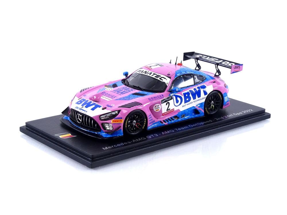 Spark National Model Mercedes AMG GT3 Team 2022 Spa 24H 2nd Place 1/43 "AMG GetSpeed" #2 L.Stolz/S.Schothorst/M.Getz