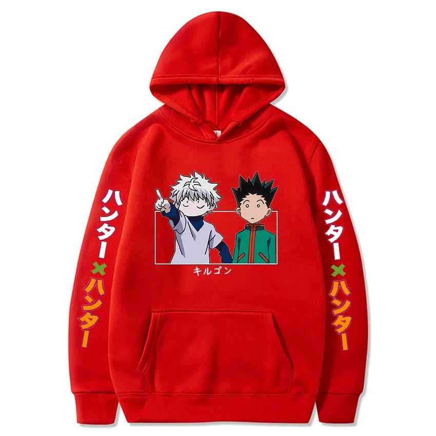 Hunter X Hunter Japonsko Anime Muži Dámské Mikiny Harajuku Gon Killua Potisk mikina velké velikosti Unisex podzimní zimní streetwear