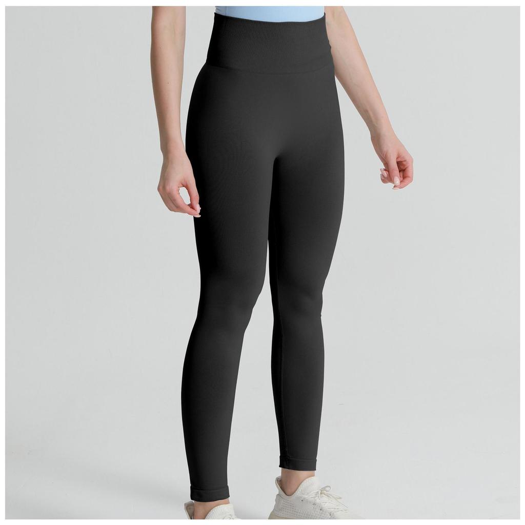 Nahtlose Pfirsich-Po Yoga-Hose: Hohe Taille, Keine Nähte, Hochelastische Sportbekleidung für Damen