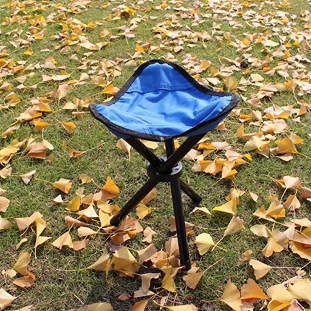 Klappbarer Sitz Dreibeinstuhl Dreibeinhocker für Outdoor Wandern Camping Angeln Verwendung Höhe 12 Zoll Faltbar 3 Beine Stuhl Tragbar