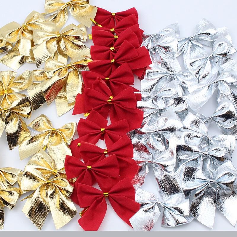 Xiaomi 30Pcs/set Christmas Small Bow-knot Christmas Tree DIY Decoration Pendants Festive Scene Decoration Ornaments