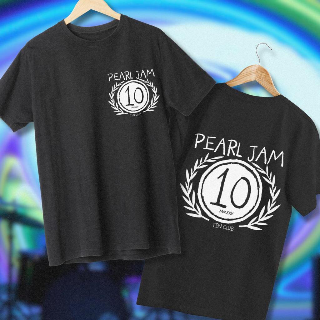 Summer T Shirts Men's American Rock Band Pearl Jam Print Oversized T-shirts Hard Rock Heavy Cotton Short Sleeve Male Clothes Top