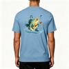 Men's UPF 50 Plus Sun Protection Stretch Short Sleeve T-Shirt Outdoor Fishing Sports Lightweight Quick Dry Breathable Top