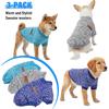 3Pcs Dog Sweaters for Small Dogs Boy Girl, Winter Warm Fleece Pet Clothes, Soft Sweatshirt Outfit for Puppy, Cat, Chihuahua Yorkie (Navy Blue, Grey,