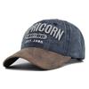 Cap Stylish Baseball Vintage Washed Embroidered Wide Brim Cotton Hat Material