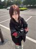 Women's 2025 Trendy Embroidered Baseball Jacket with Leather Sleeves