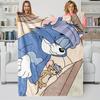 Coperta Classica Tom & Jerry Cartone Animato Tom e Jerry Stampata Flanella Plaid per Casa Tempo Libero Campeggio Viaggio Regalo di Festa per Bambini