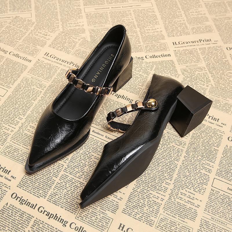 Fashionable Pointed-toe High-heeled Women's Single Shoes