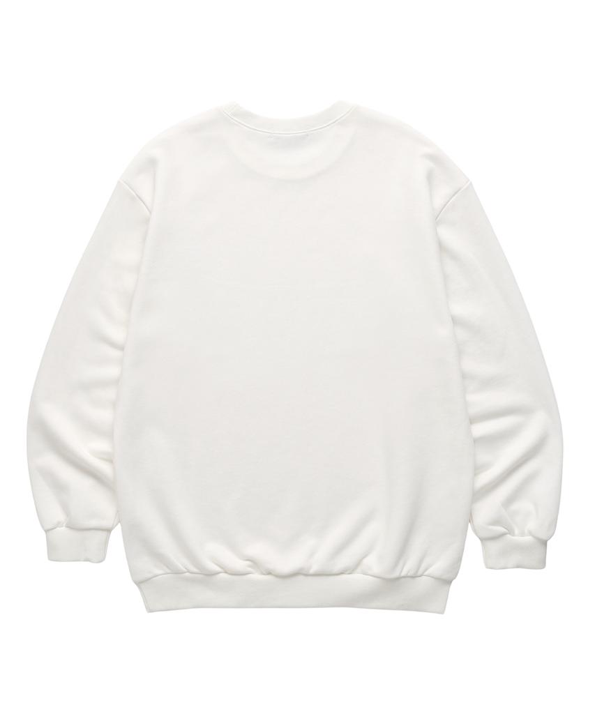 VANNWORKS Panda Oversized Sweatshirt (Vndts302) White