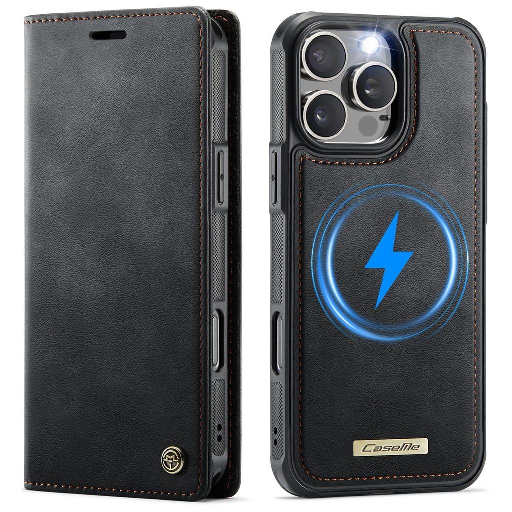 Applicable To Samsung S25 Mobile Phone Case S24Fe Split Flip Leather Case S23Plus Bracket S22 Plug-in Card S20 Magnetic Attraction