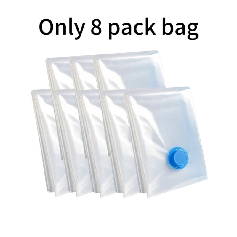 1-10 ST Vakuumförvaringspåse och Pumphölje för Klädförvaring Stor Plastkompression Tom Påse Resetillbehör Förvaringsbehållare