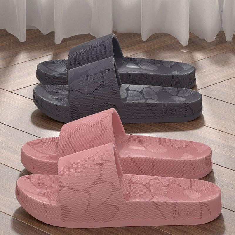 

2025 New Men s Home Slippers Light Weight Simple Wear-Resistant Indoor/Outdoor Shoes EVA Non-Slip Summer Pink Open-toe Slippers 40-41 темно-сірий