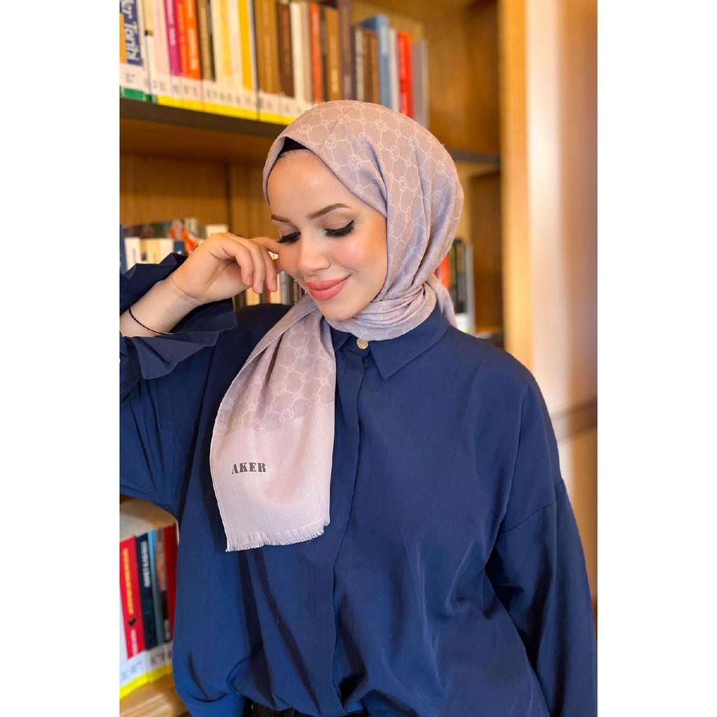 Elegance Monogram Shawl - 1090100-913 - Smoked