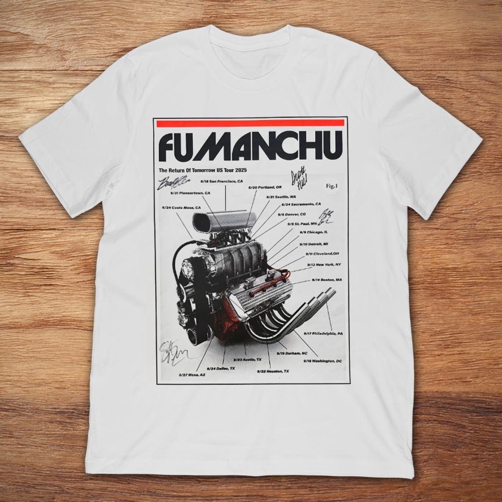 Fu Manchu Band Tour 2025 Gift For Fan Full Size S to 5XL T-shirt Unisex T-Shirt XXXL