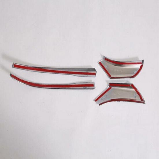 4Pcs Chrome Rear View Mirror Pillar Molding Cover Trim For Toyota RAV4 -