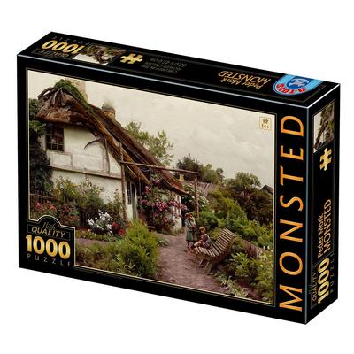 D-Toys 1000 parçalı yapboz, 77417-MO03, Peder Mørk Mønsted: Çiçek Bahçesindeki Çocuklar, 47 x 68 cm