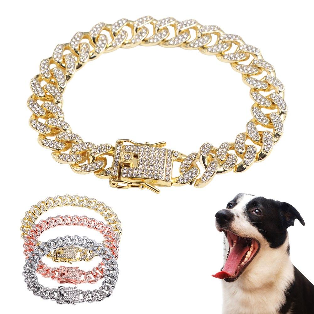 Metal Fighting Necklace Pet Supplies Dog Accessories Necklace Pet Chain Dog Jewelry Collar