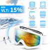 FOCUHUNTER Ski Snowboard with Dedicated Hard Glasses Wide Field of View UV Impact Sports Goggles Goggles, Goggles, Case, Compatible, Anti-Fog, Lenses,