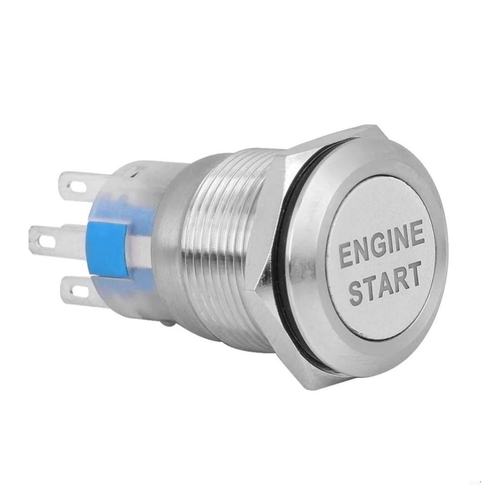 12V Waterproof Ignition Starter Switch Zinc-Aluminium Zinc Zinc Alloy Horn Button Switch  Motorcycle Use