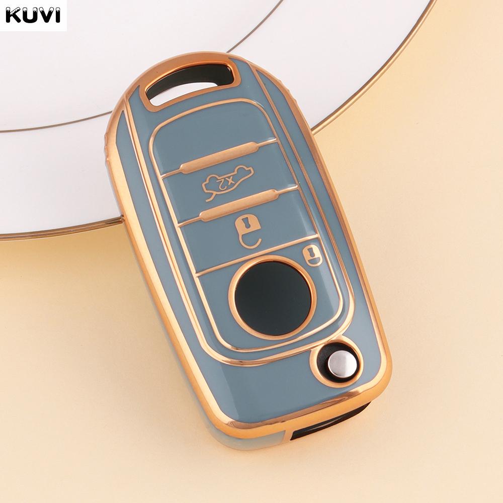 Nouvel étui Coque de protection en TPU pour clé de voiture à rabat Pour Fiat Tipo Toro Nuovo Freedom 500X Doblo Argo Grazie Porte-Protection Accessoires Porte-clés