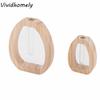 Minimalist Hydroponic Plant Vases Creative Modern Style Table Centerpiece Planter Wooden Decorative Vase Workspace